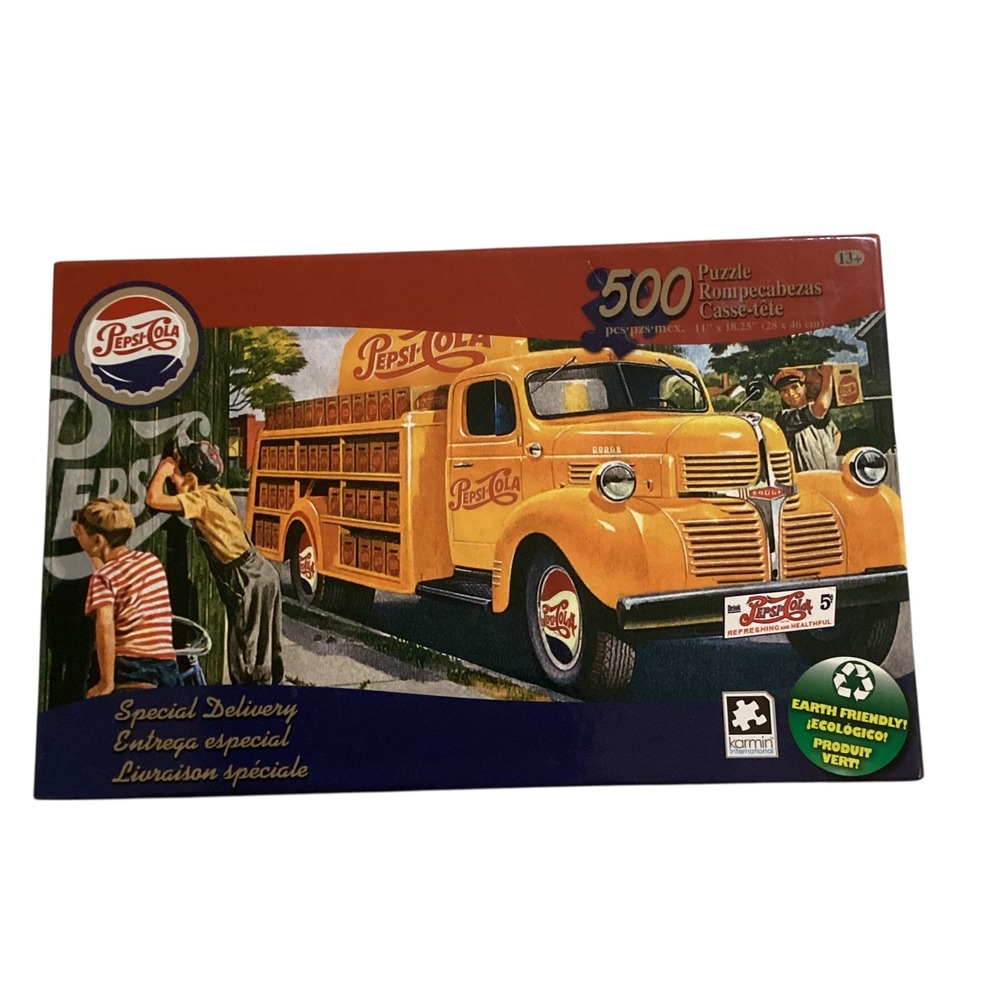 Pepsi-Cola Special Delivery 500 Piece Jigsaw Puzzle Karmin International NEW